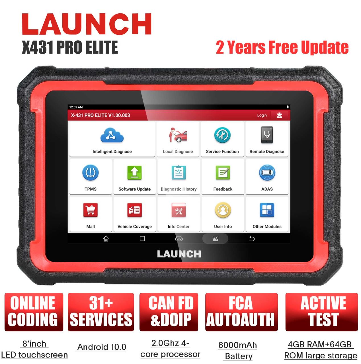 Launch X431 PRO ELITE - imagine 4